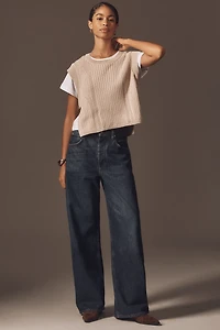 Pilcro Side Buckle Twofer Sweater Tee