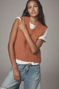 Pilcro Short-Sleeve Twofer Sweater