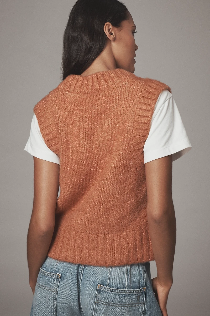 Pilcro Short-Sleeve Twofer Sweater