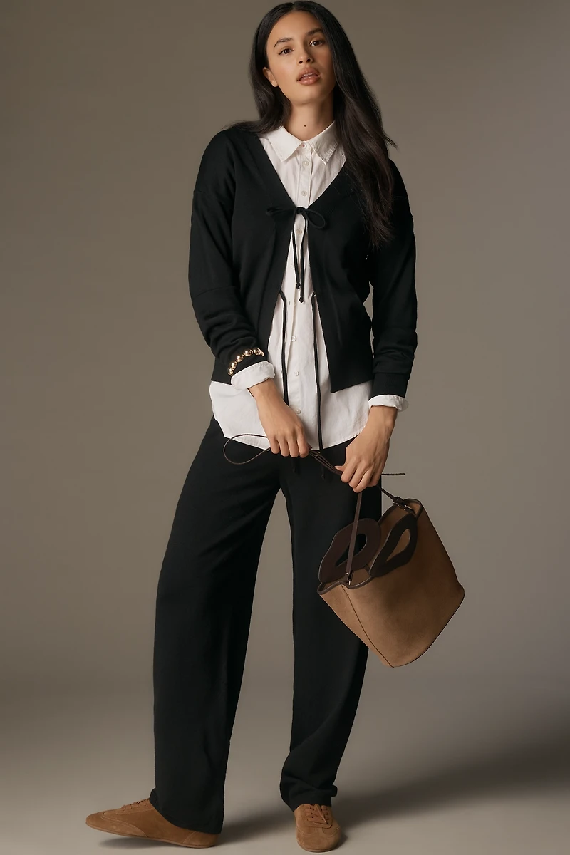 By Anthropologie Tie-Front Cardigan Sweater