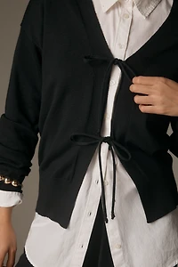 By Anthropologie Tie-Front Cardigan Sweater