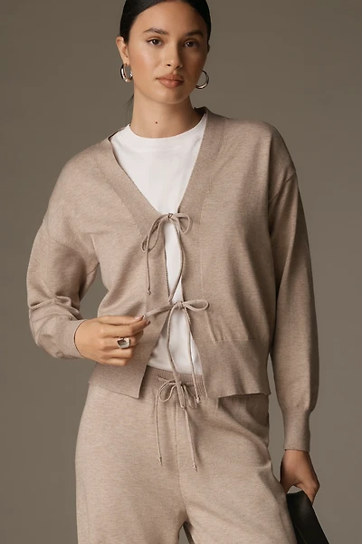 By Anthropologie Tie-Front Cardigan Sweater