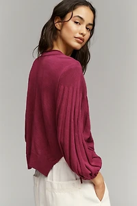 By Anthropologie Balloon Sleeve Swing Sweater