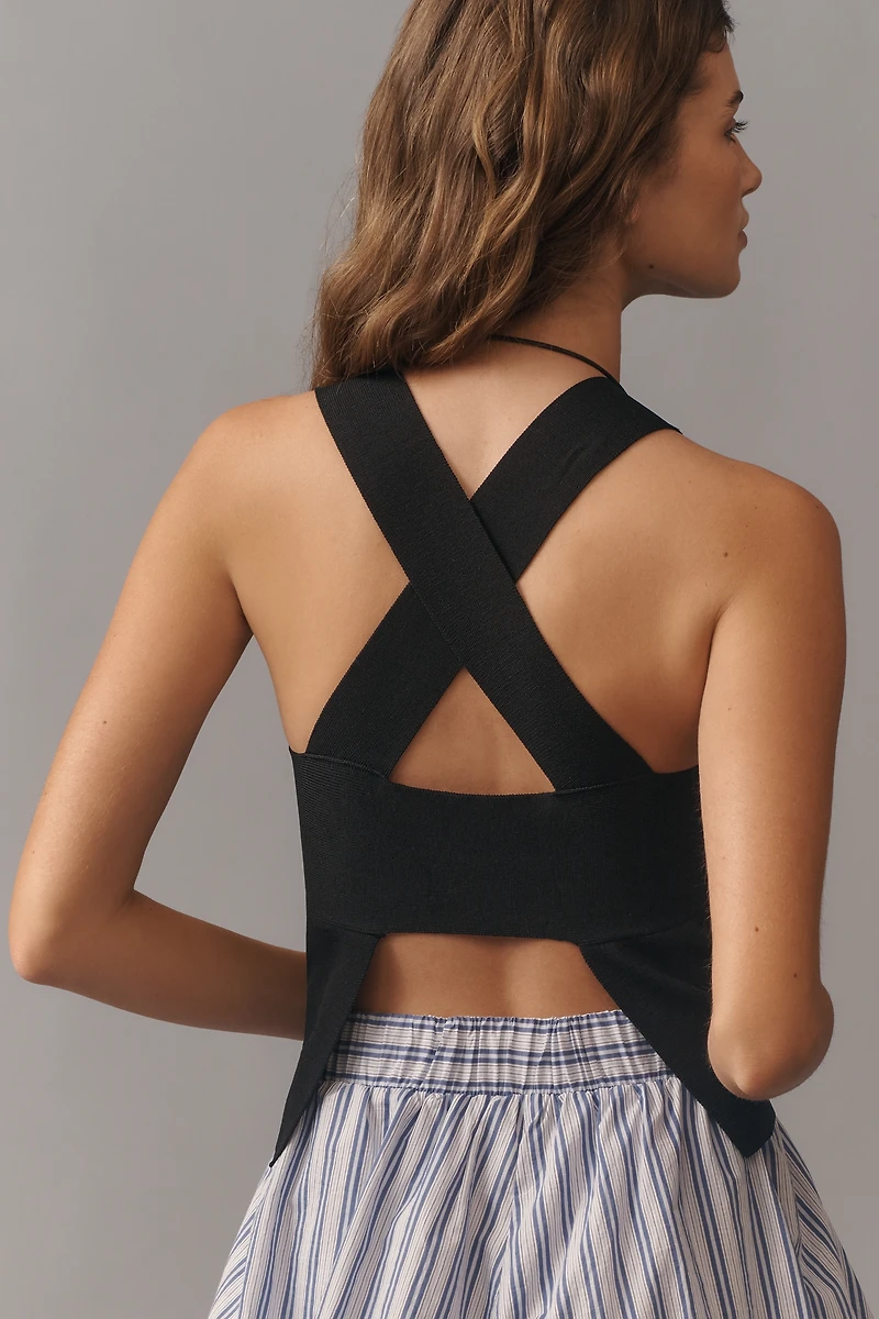 Maeve Cross-Back Sweater Tank