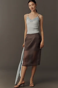 By Anthropologie Femme Lace Sweater Tank