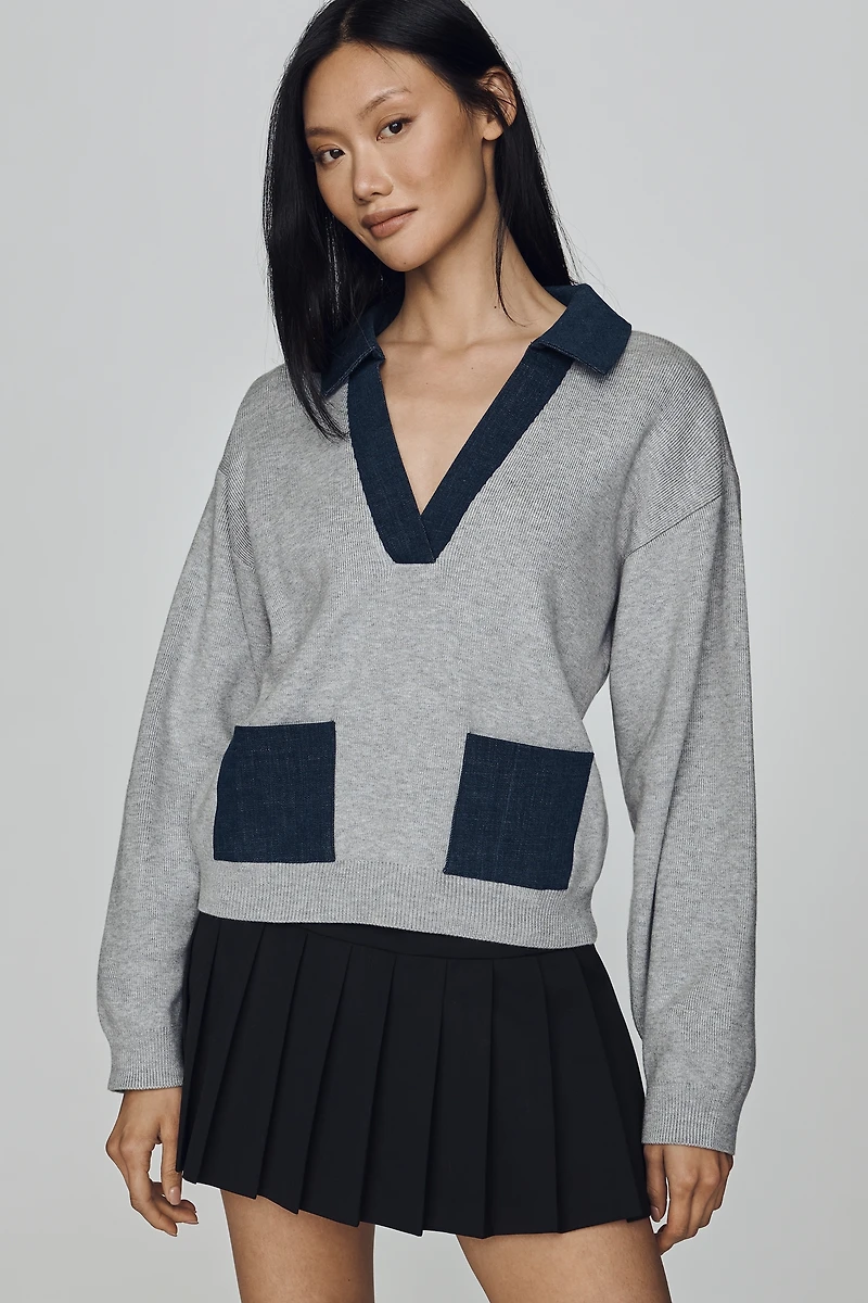 Maeve Collared Pullover Sweater