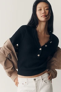 Maeve Lace-Trim Sweater