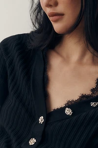 Maeve Lace-Trim Sweater