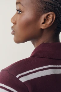 Maeve 100% Cotton Polo Sweater