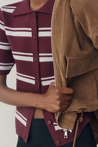 Maeve 100% Cotton Polo Sweater