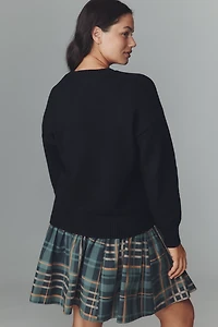 Eloquii Plus Lace Appliqué Top