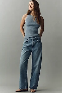 Hannah Lynn Cotton Ribbed Metallic Knit Tank