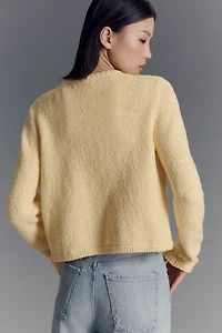 Michael Stars Opaline Crew-Neck Cardigan Sweater