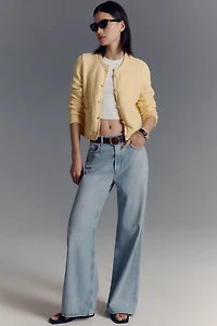 Michael Stars Opaline Crew-Neck Cardigan Sweater