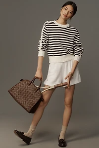 Michael Stars Merle Striped Crew-Neck Sweater