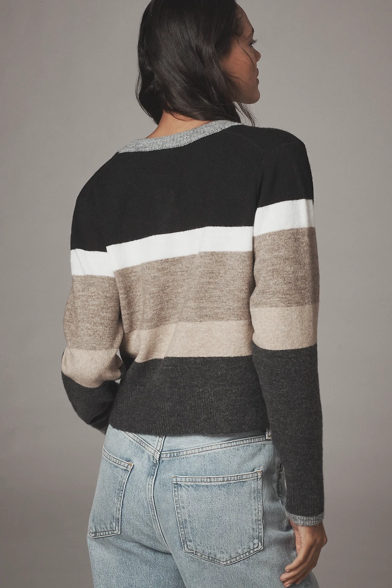 Michael Stars Fiona Stripe Cardigan Sweater