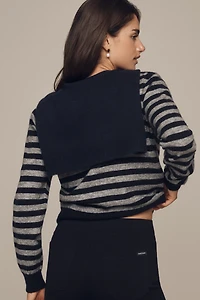 Maeve Crew-Neck Scarf Sweater