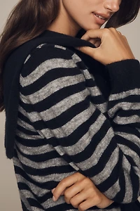 Maeve Crew-Neck Scarf Sweater