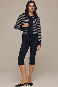 Maeve Crew-Neck Scarf Sweater