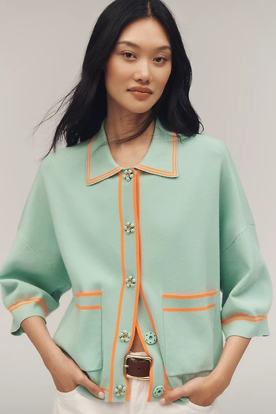 Essentiel Antwerp Ilaria Snap-Front Cardigan Sweater