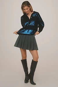Essentiel Antwerp Illuminati Sequin-Striped Polo Shirt