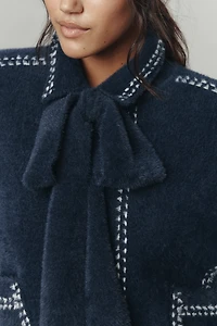 Essentiel Antwerp Ihoops Contrast-Stitch Cardigan Sweater