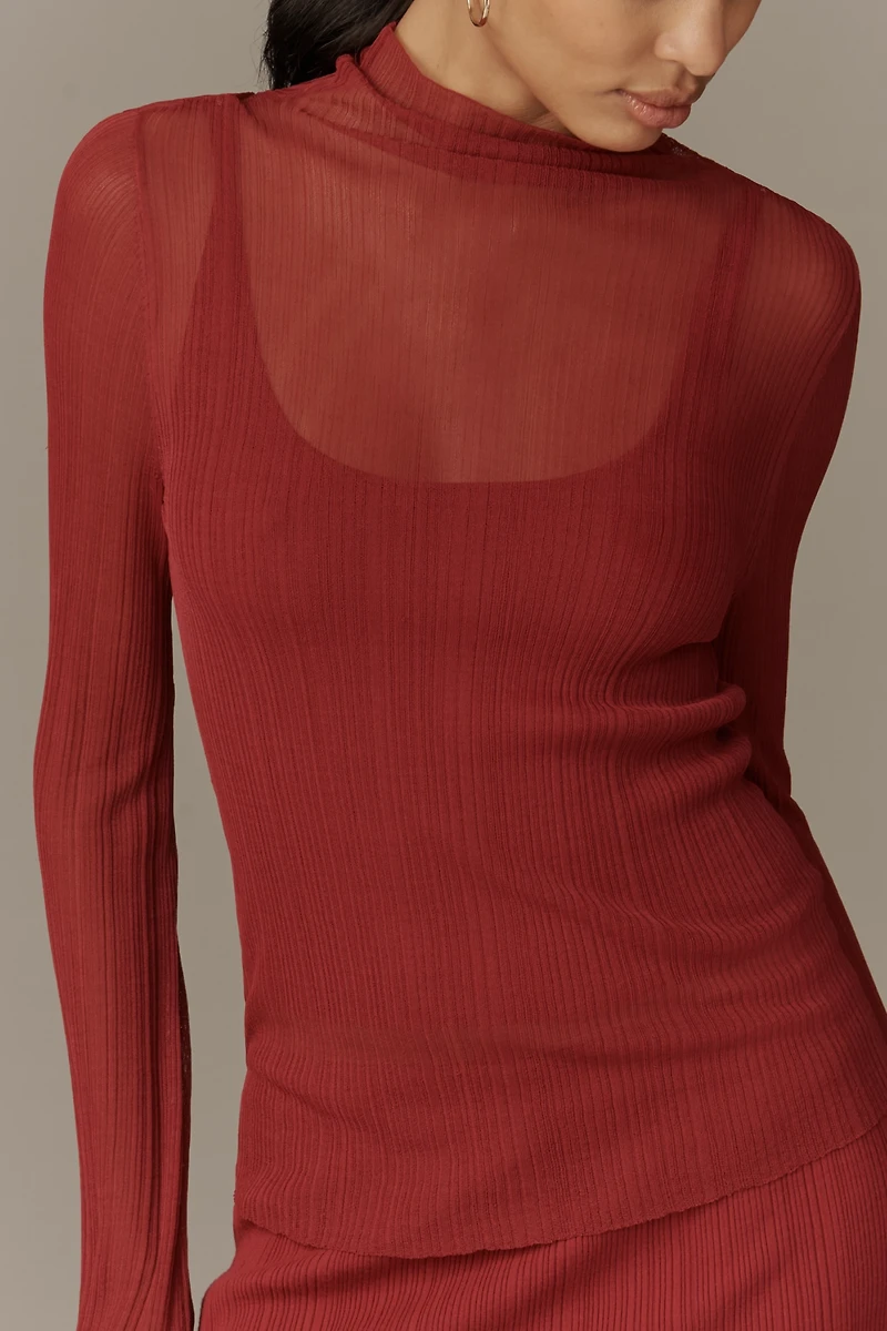 Derek Lam 10 Crosby Isolde Sheer Sweater