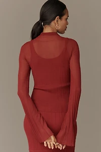 Derek Lam 10 Crosby Isolde Sheer Sweater