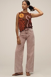 Lingua Franca Onar Appliqué Open-Knit Sweater Vest