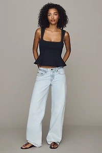 Pilcro Square-Neck Knit Tank