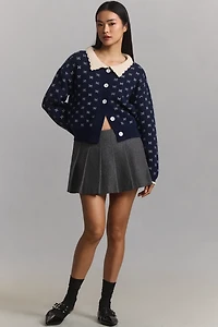 Raisonnel Collared Femme Cardigan Sweater