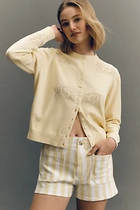 The Tiny Big Sister 100% Cotton Floral Cardigan