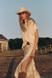 Maeve Cable-Knit Wool Blend Sweater Vest