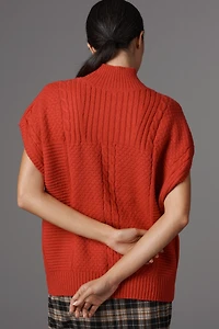 Maeve Cable-Knit Wool Blend Sweater Vest