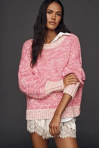 Maeve Oversized Crew-Neck Sweater