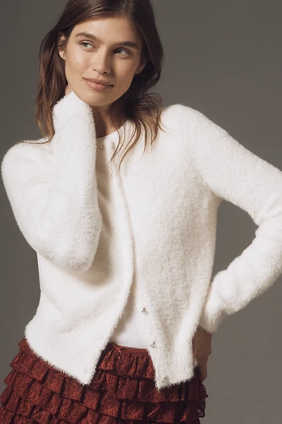 The Juliet Plush Eyelash Cardigan Sweater