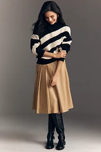 Maeve Long-Sleeve Diagonal Stripe Sweater