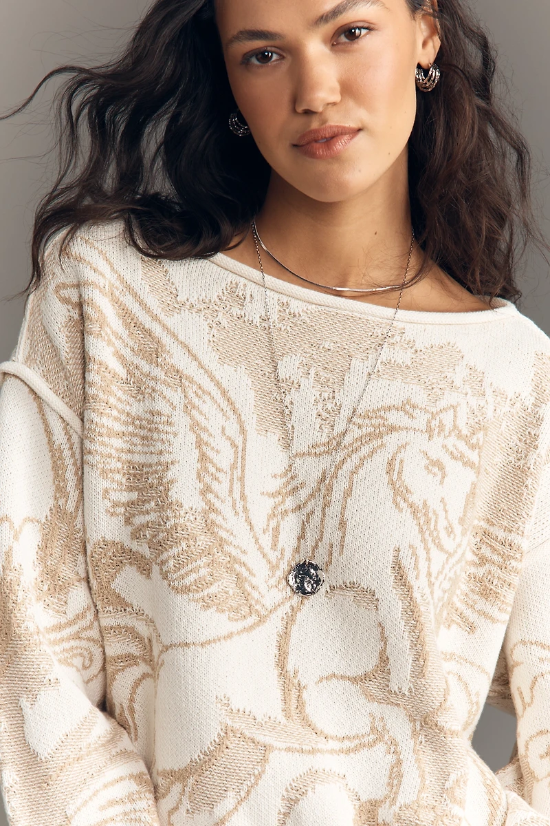 By Anthropologie Unicorn Slouchy Sweater
