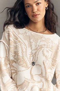 By Anthropologie Unicorn Slouchy Sweater