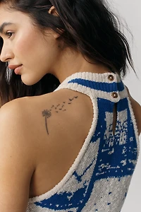 Maeve Nautical Halter Tank Sweater