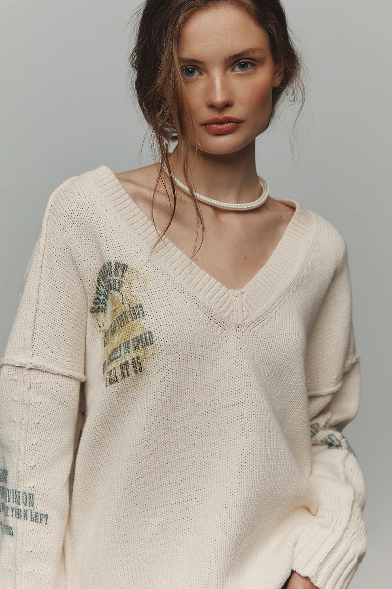 Pilcro Long Sleeve Oversized Sweater