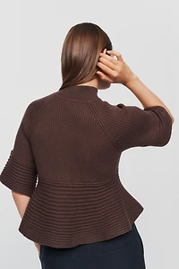 Maeve Mock-Neck Swing Sweater