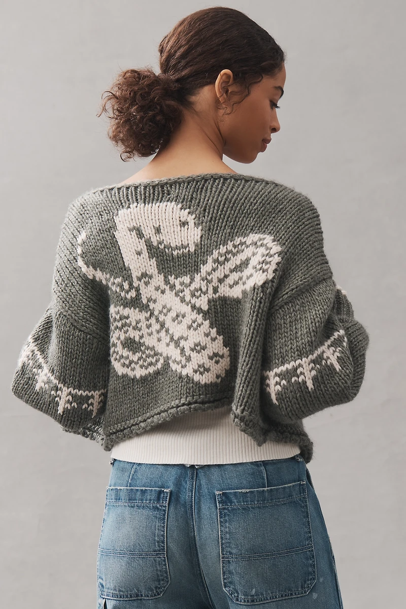 Pilcro Chunky Knit Cardigan Sweater