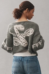 Pilcro Chunky Knit Cardigan Sweater