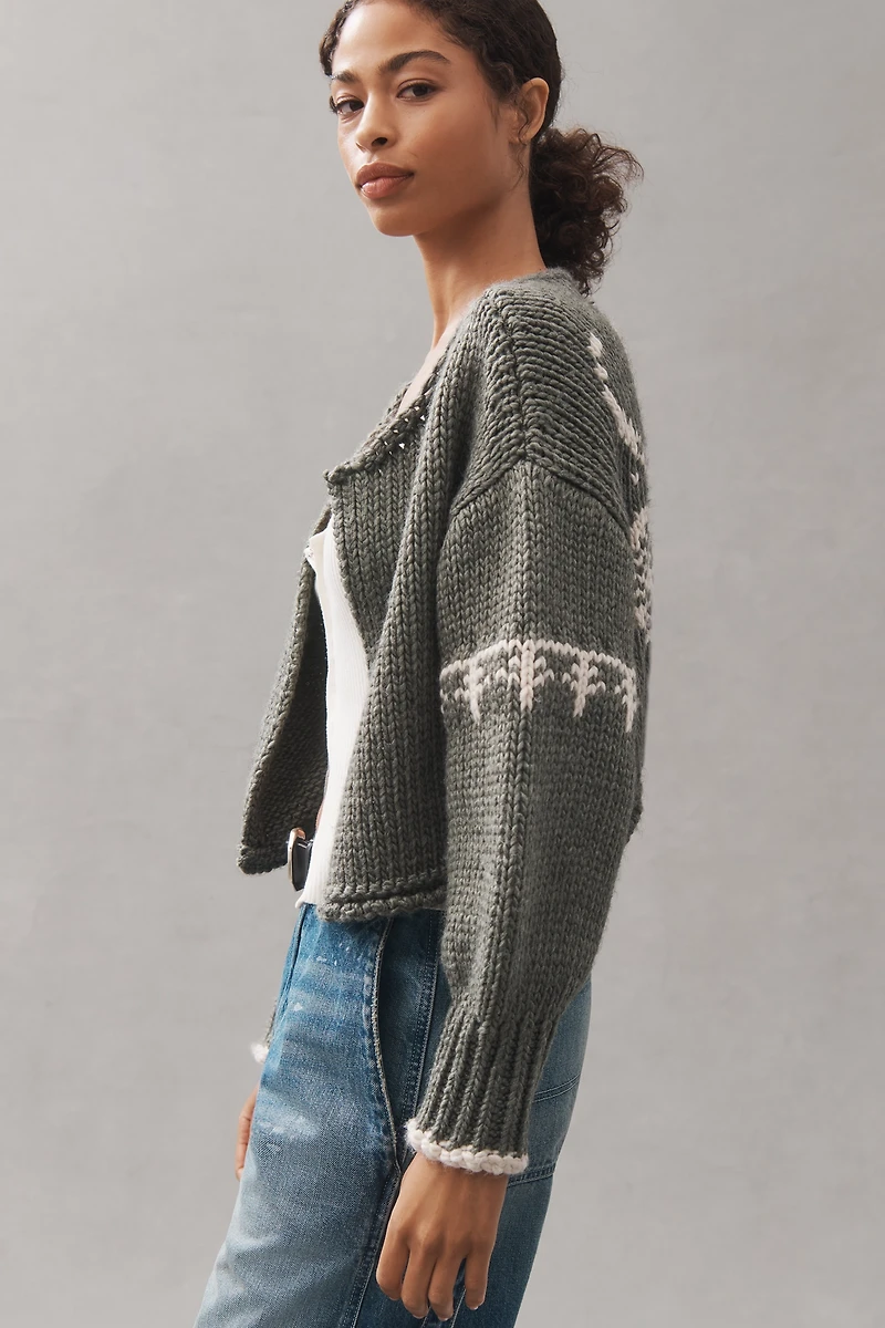 Pilcro Chunky Knit Cardigan Sweater
