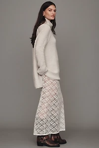 Pilcro Mock-Neck Tunic Sweater