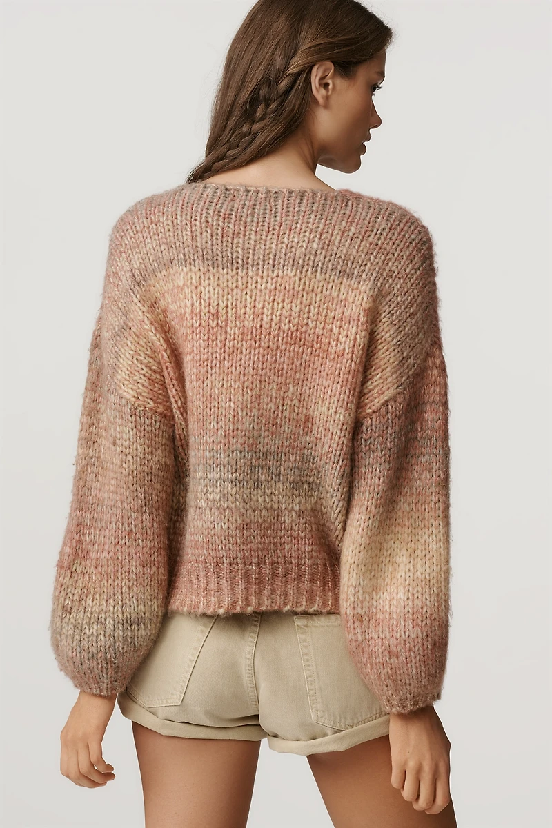 Talisman Lottie Ombre V-Neck Sweater