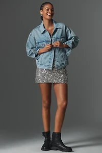 Levi's 90's Rhinestone Embellished Denim Trucker Jacket