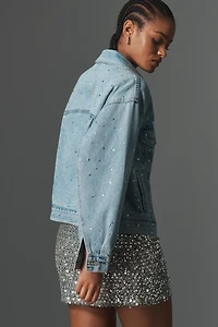 Levi's 90's Rhinestone Embellished Denim Trucker Jacket