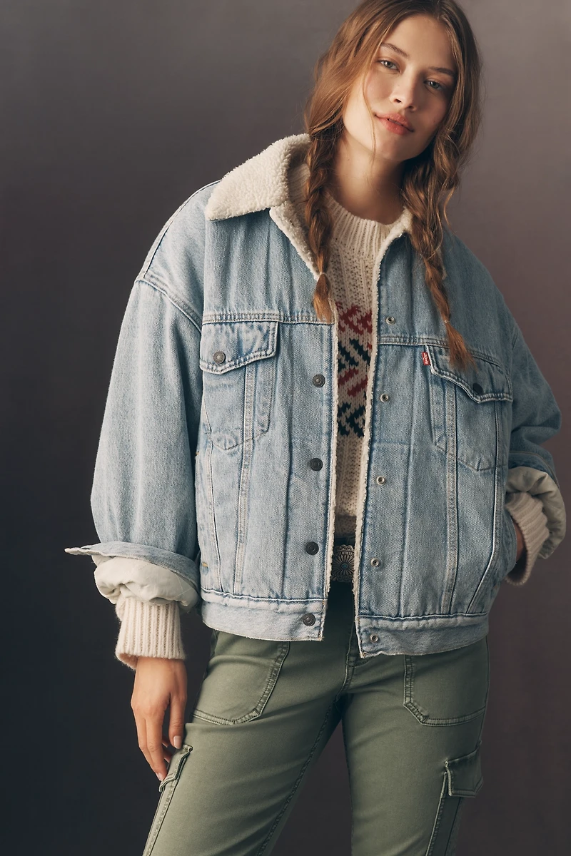 Levi's 90s Sherpa-Lined Denim Trucker Jackets